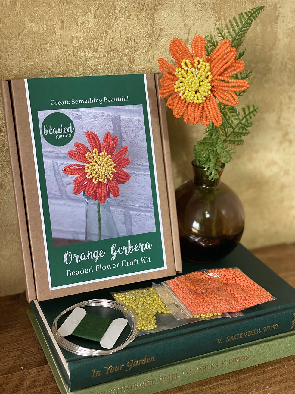 Thumbnail: Orange Gerbera Bead Craft Kit