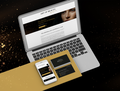Corporate Design, Website, Unternehmensfotos & SEA für Art of Beauty by Janis 