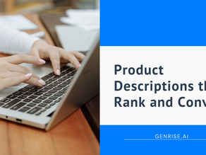 Write Product Descriptions That Rank