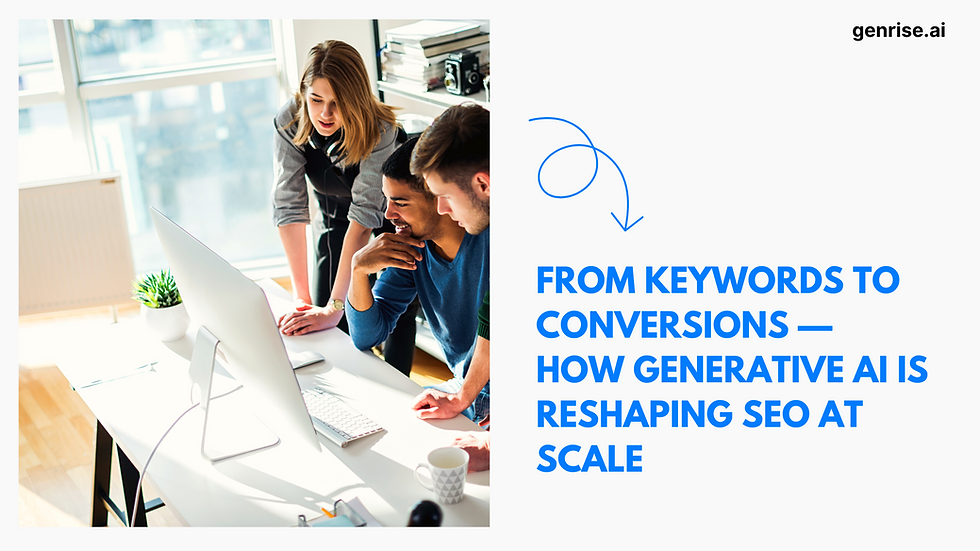 Generative AI in Ecommerce SEO
