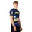 Thumbnail: Right-side view of a man wearing short-sleeve rash guard designed with celestial features with Biblical inscription