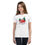 Thumbnail: Front view of a girl wearing a red car white color Christmas T-shirt on sale online