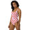 Thumbnail: A lady on one-piece swimsuit pose with two hands on her sides