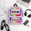 Thumbnail: Front view of a high capacity backpack designed with colorful pictures and Bible verse inscription