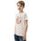 Thumbnail: Left view of a young boy wearing heather dust color Christmas jersey T-shirt  for youth