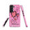 Thumbnail: Tough Case for Samsung Galaxy S22 Plus custom designed with pink colors and love shape for Valentine displayed in online