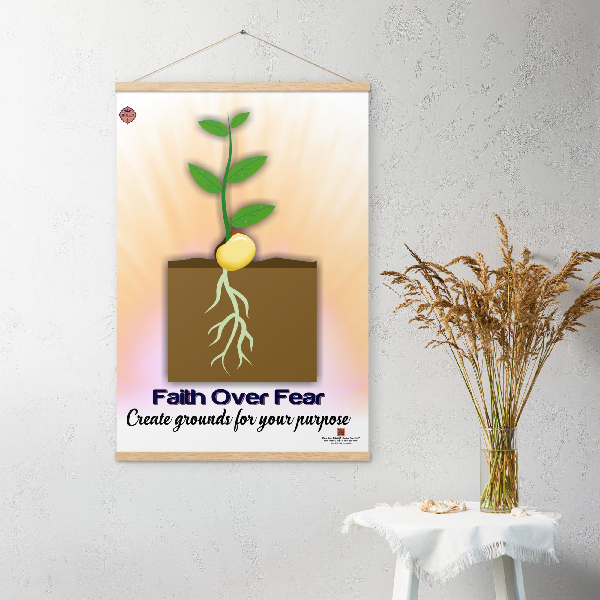 Corporate Inspirational Poster with Hangers for Executives