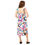 Thumbnail: Back view of a lady wearing a custom-designed colorful tie-strap slip dress for sale in online store