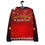 Thumbnail: Back view of a unisex plus-size Christmas sweatshirt on a hanger for sale online
