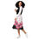 Thumbnail: Lady wearing all over print midi dress looking to the right with one hand raised