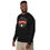 Thumbnail: Left-side view of a smiling man wearing a black Merry Christmas long sleeve sweatshirt on sale at gracefultshirts.com