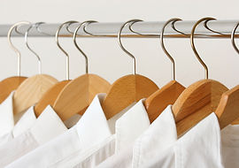 Clean freshly ironed shirts