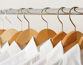 Clean freshly ironed shirts