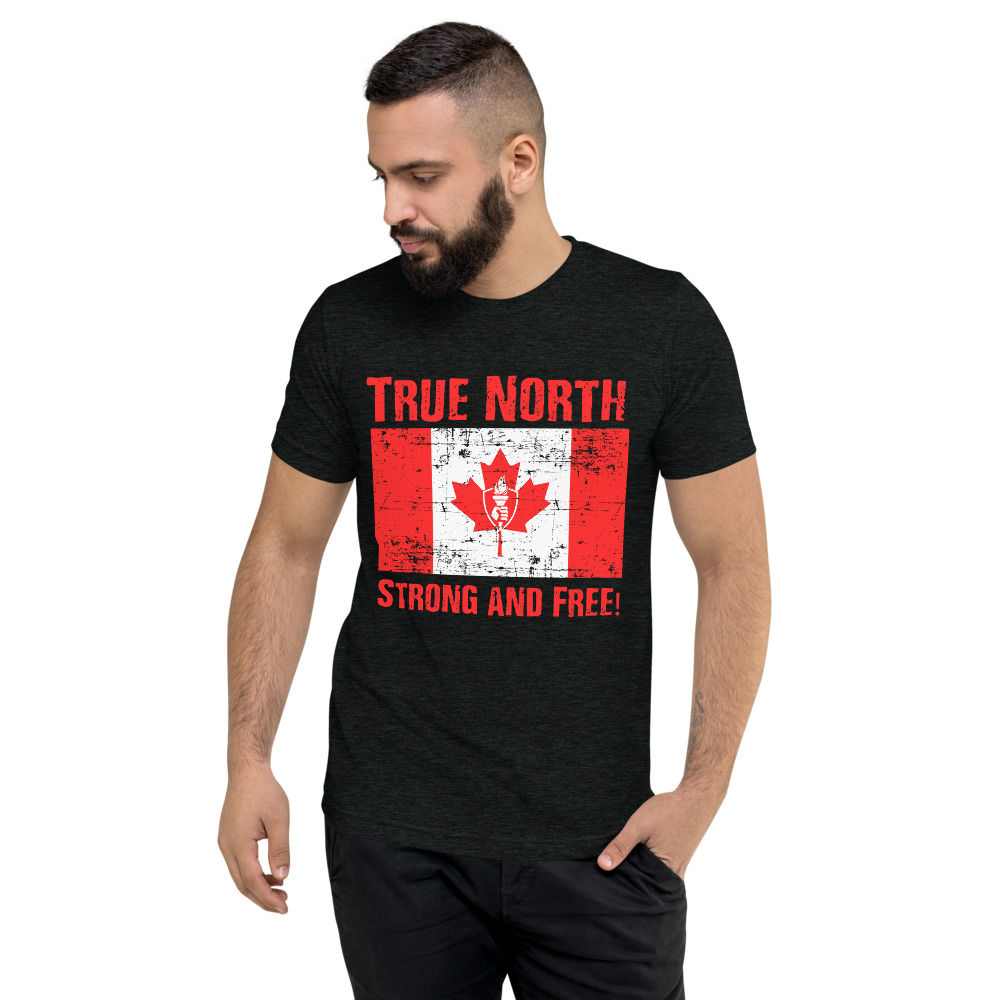 True North Strong & Free Mens Short Sleeve T-Shirt