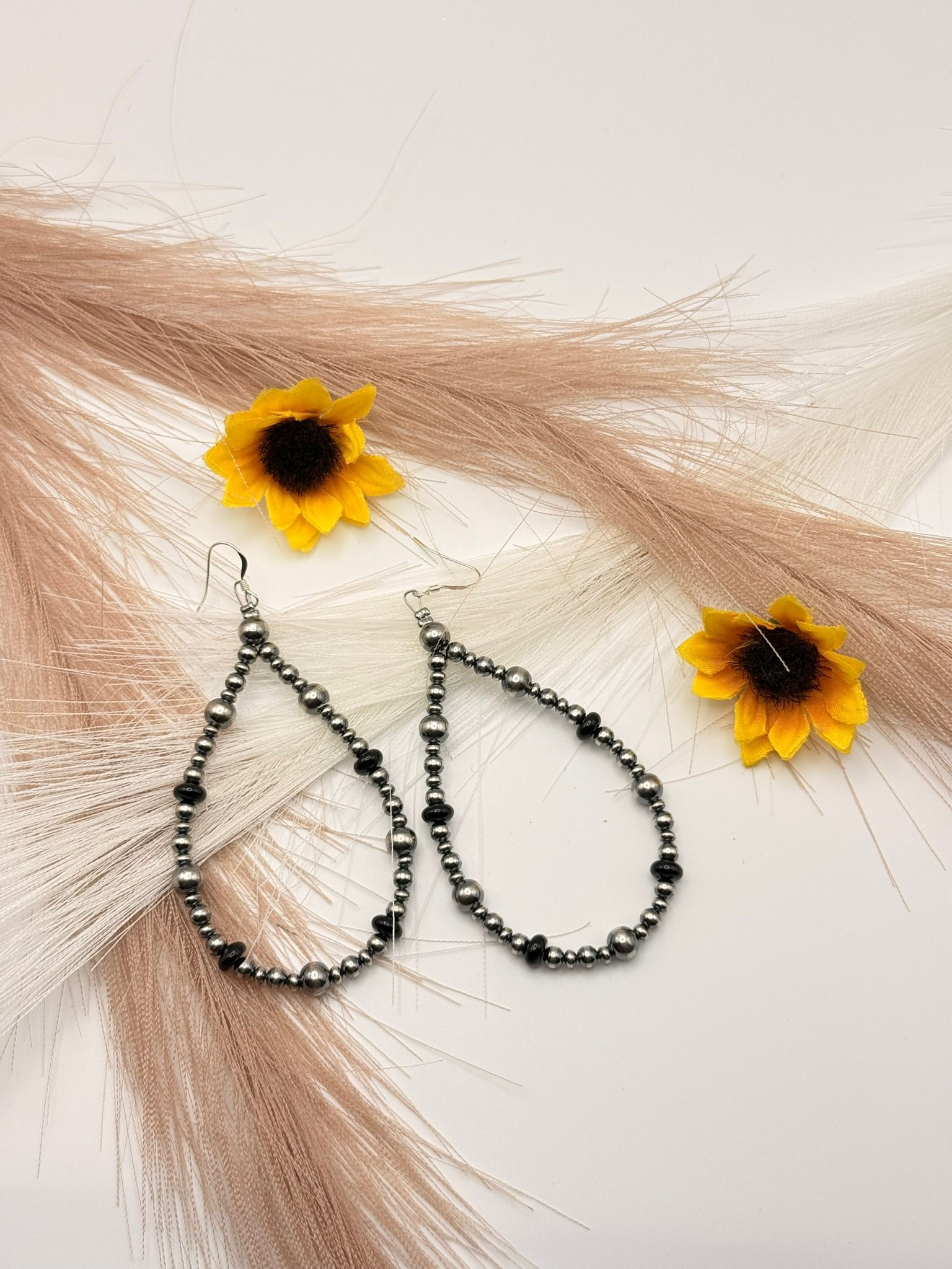 Black Onyx Big Teardrop Earring