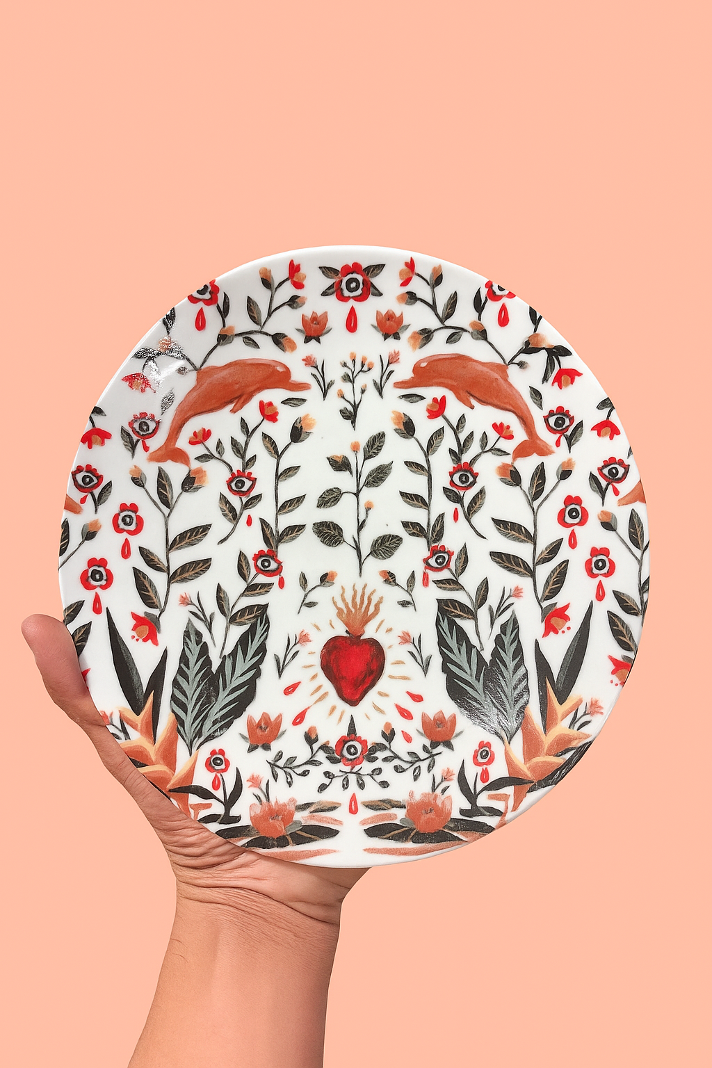 Prato porcelana Sagrado coração