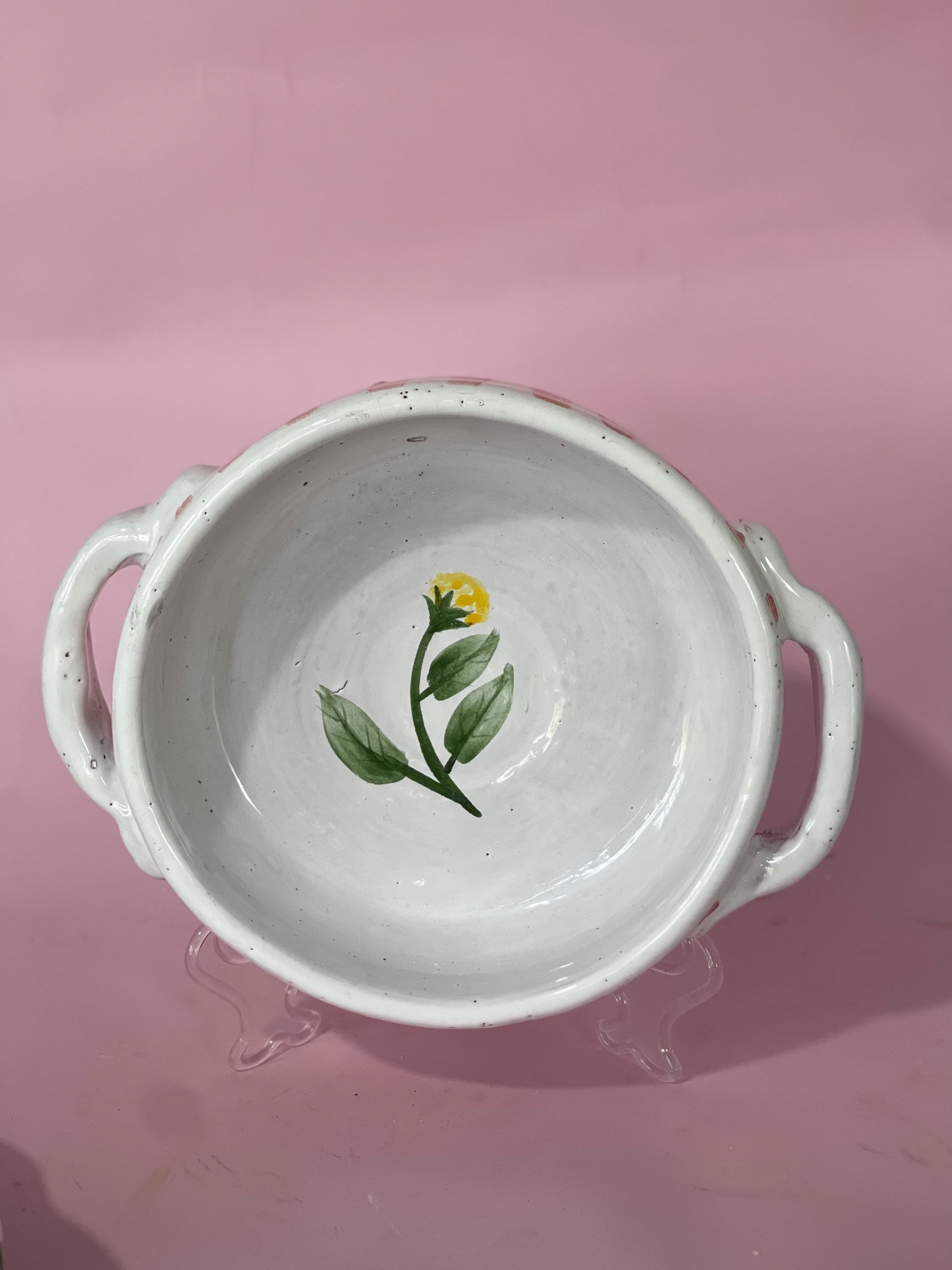 Refratário cerâmico artesanal Jambu Rosa Grande