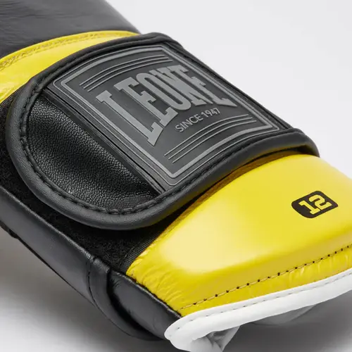 Miniaturbild: Leone Boxhandschuhe schwarz/gelb Schriftzug