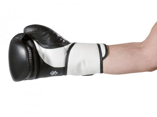 Miniaturbild: Boxhandschuh schwarz weiß seite