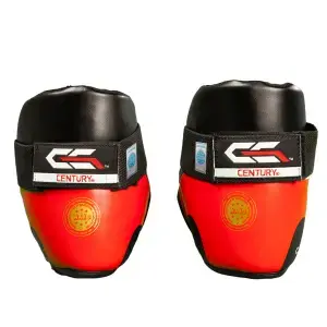 Miniaturbild: Kickbox Fußschutz rot/schwarz hinten