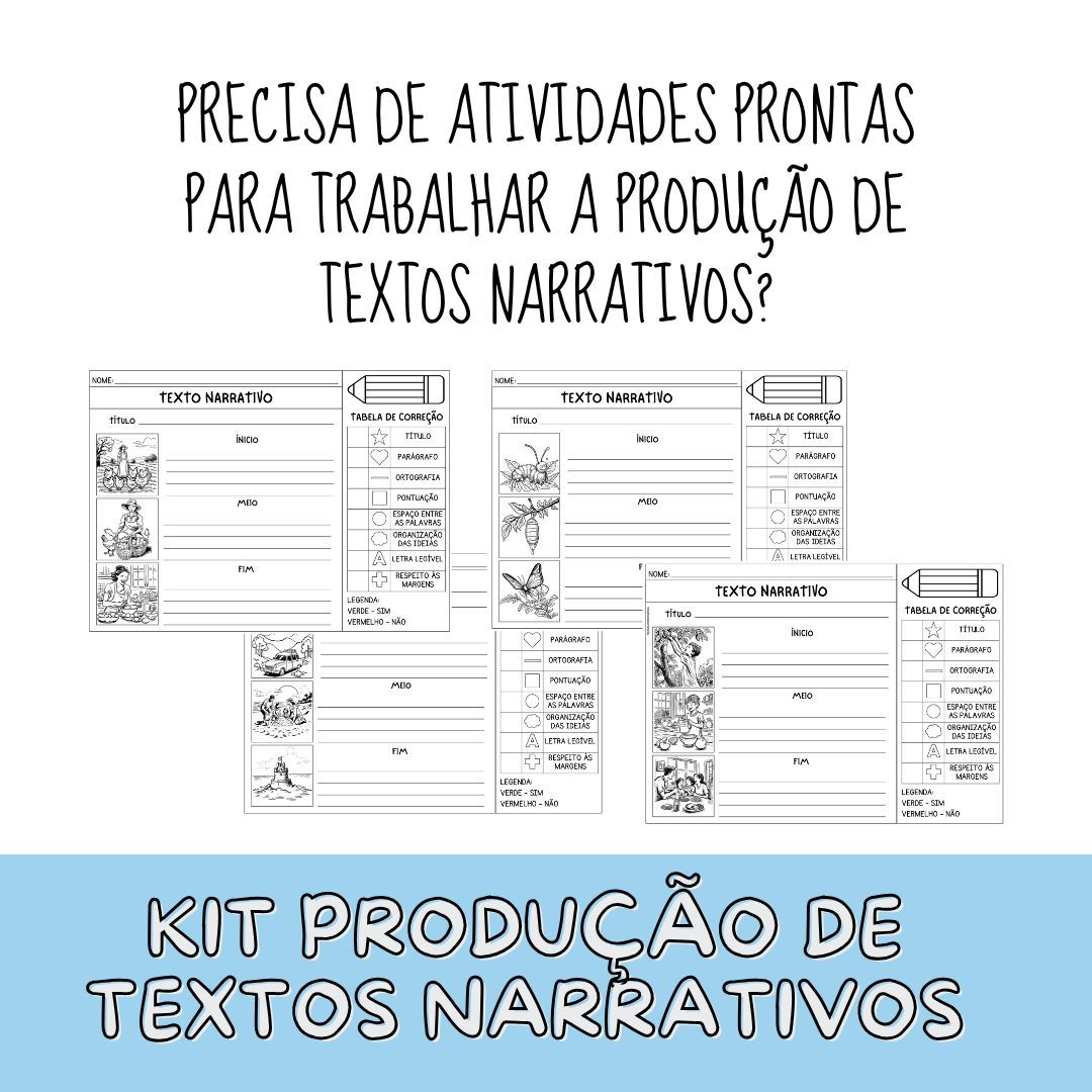 Kit Produção de Textos Narrativos ✏️📚