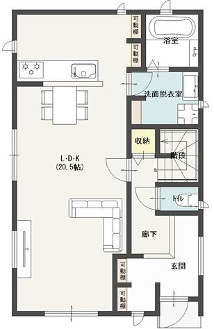 西今川 プラン図④ 平面図1階 .jpg