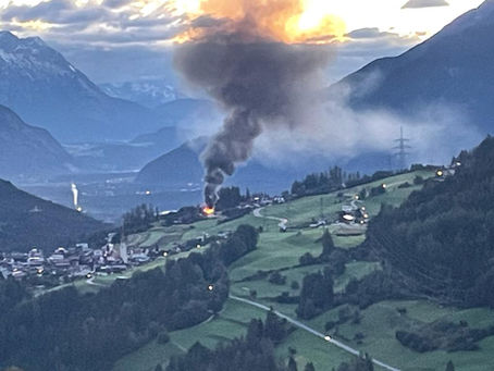 Brand Garage an Wohnhaus 2022