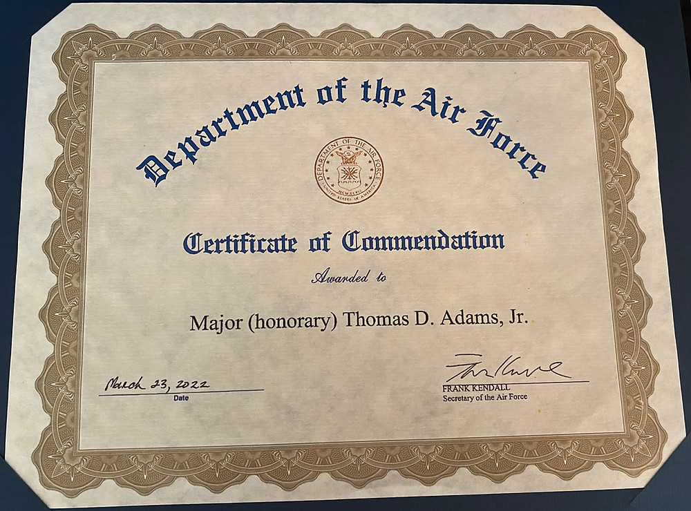 Certificate of Commendation