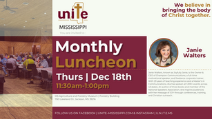 Unite Mississippi December 2025 Luncheon With Guest Janie Walters