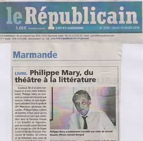 Article Républicain sur le roman Promenade autour d'Hoan Kiem de Philippe Mary
