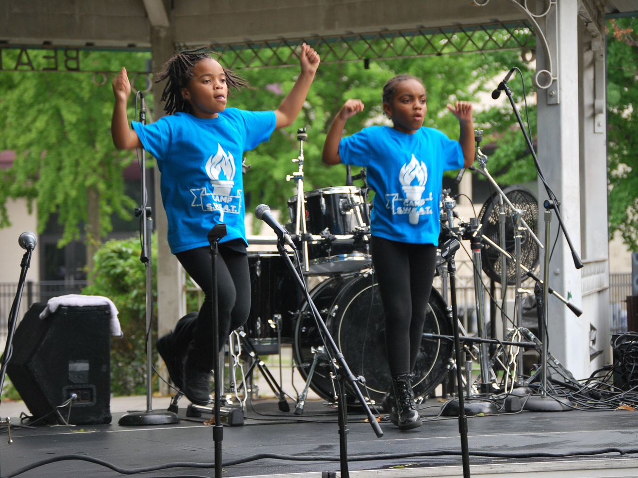 S.W.E.A.T dancers performing