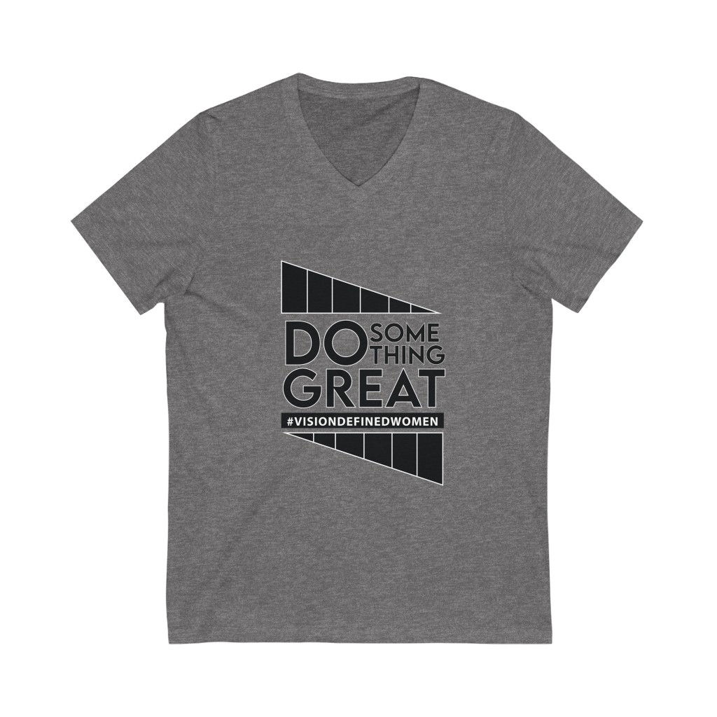 DO Something GREAT! Jersey Short Sleeve V-Neck Tee