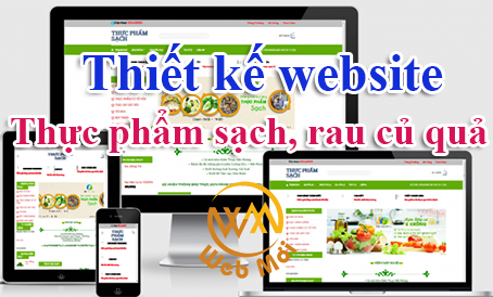 Thiết kế website Thực phẩm sạch, rau củ quả