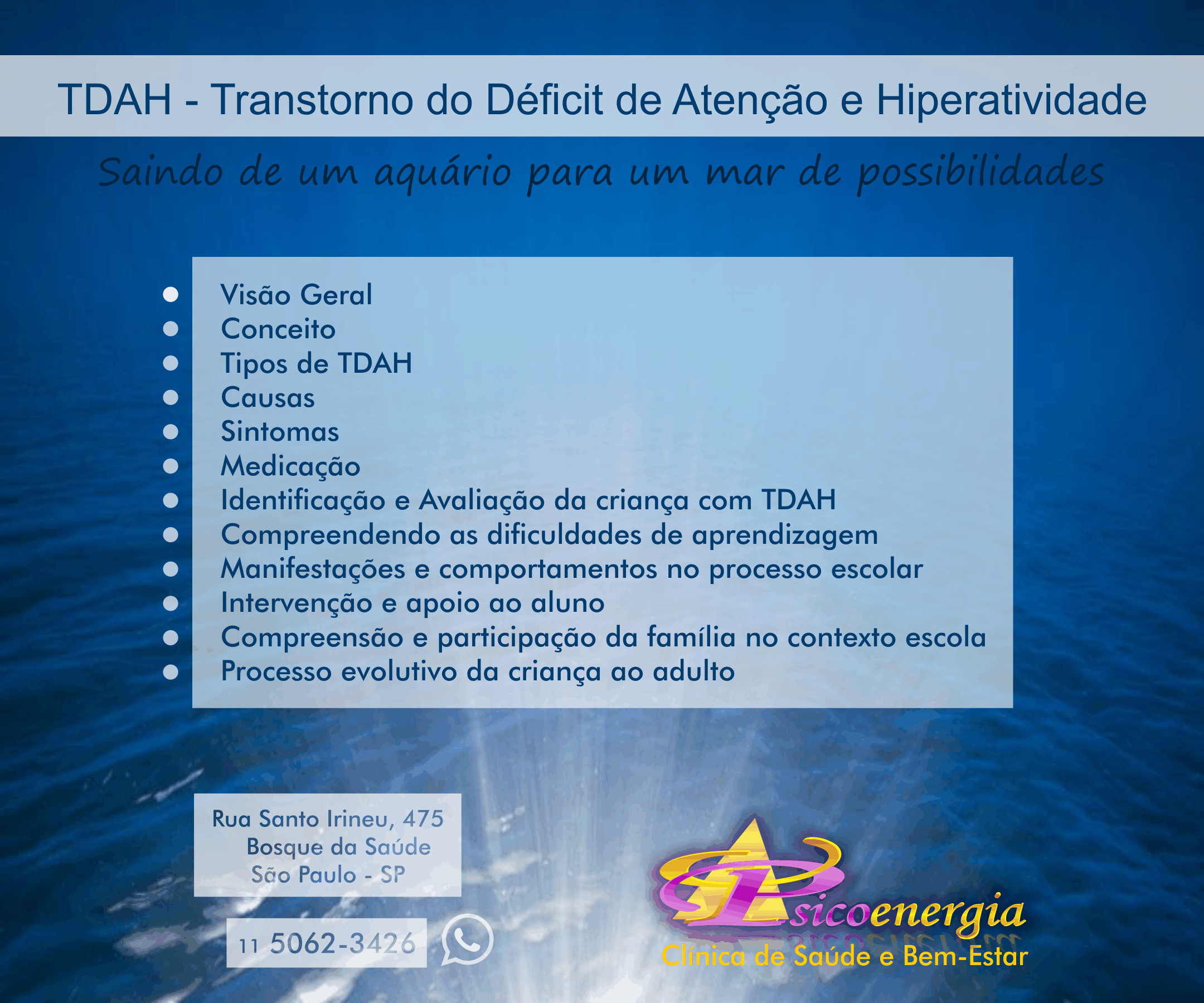 Curso TDAH - Transtorno do Déficit de Atenção e Hiperatividade