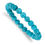 Thumbnail: CHISEL 8MM BLUE TURQUOISE AGATE BEADED STRETCH BRACELET