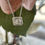 Thumbnail: 14K WHITE GOLD DIAMOND NECKLACE 18”
