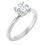 Thumbnail: 14K SOLITAIRE ENGAGEMENT RING 1.0CT CENTER