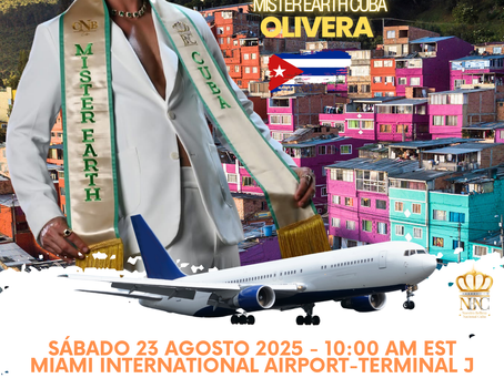 Airport Sendoff: Mister Earth Cuba 2025