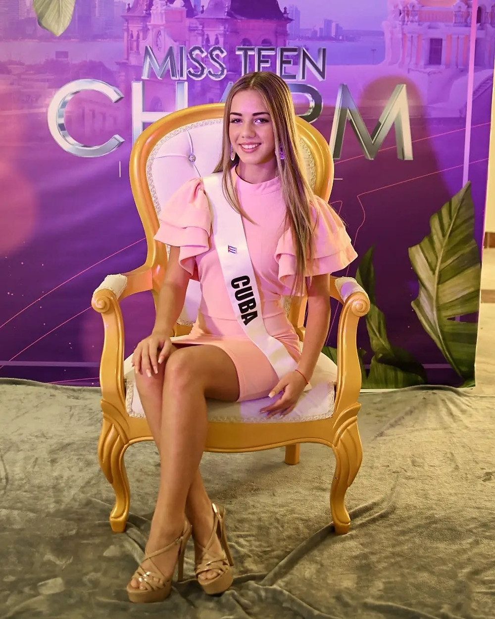 Miss Teen Charm Cuba 2021, Angelina Asbert Entrevista con los juezes