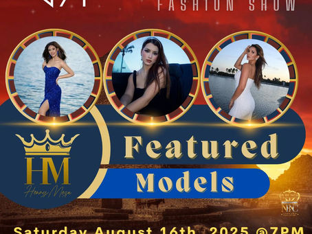 Miss Earth Cuba 2025 contestants Egyptian Collection Fashion Show por Henrry Mezza