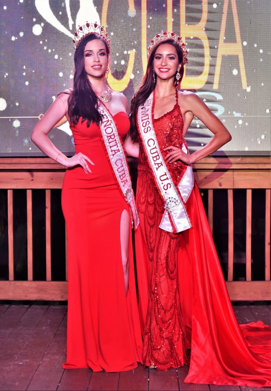 Dos reinas Cubanas coronadas Señorita Cuba 2020, Marla Ramos y Miss Cuba US 2020, Genesis Leiva organizada por BNC Belleza Nacional Cuba