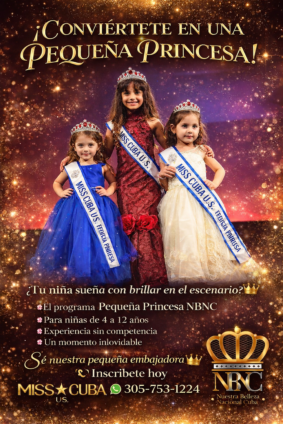 ¡Únete a NBNC 2026! Casting para Reinas y Pequeñas Princesas