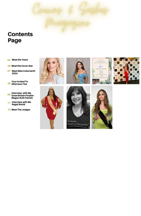 Magazine Feature: Crowns and Sashes July 2024 Issue