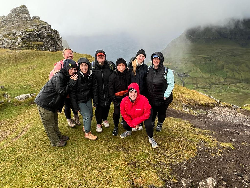 Cherish group enjoying the scenic landscapes