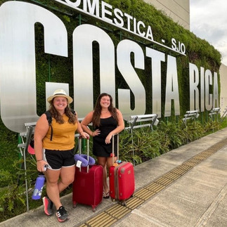 stunning jungle hotel with lush greenery and blue sky