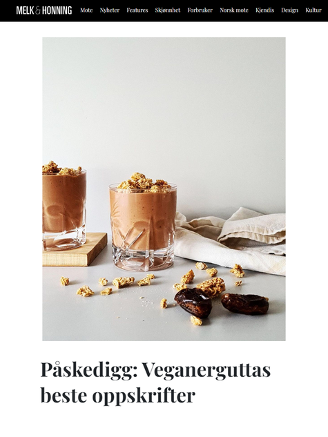 Veganergutta tilbyr sine beste oppskrifter på Melk & Honning i påsk 2021.