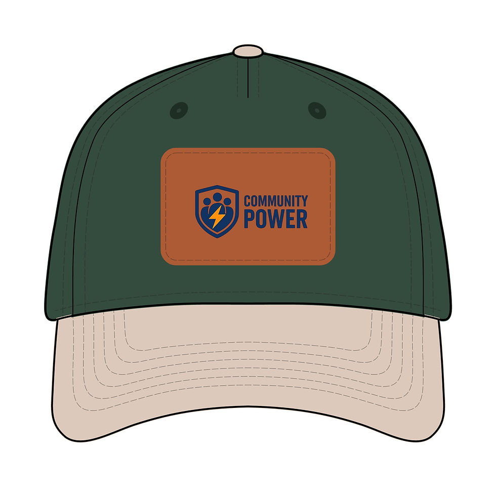 Thumbnail: Community Power™ Leather Patch Baseball Cap