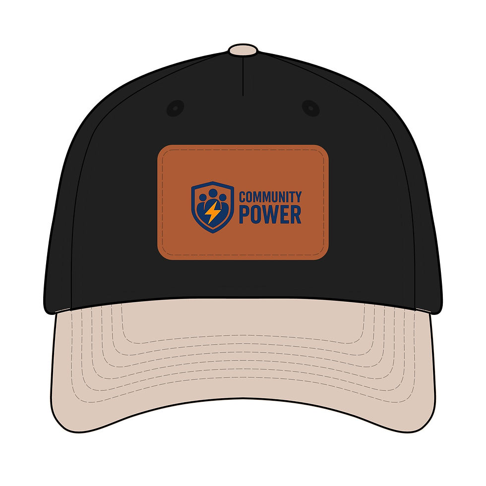Thumbnail: Community Power™ Leather Patch Baseball Cap