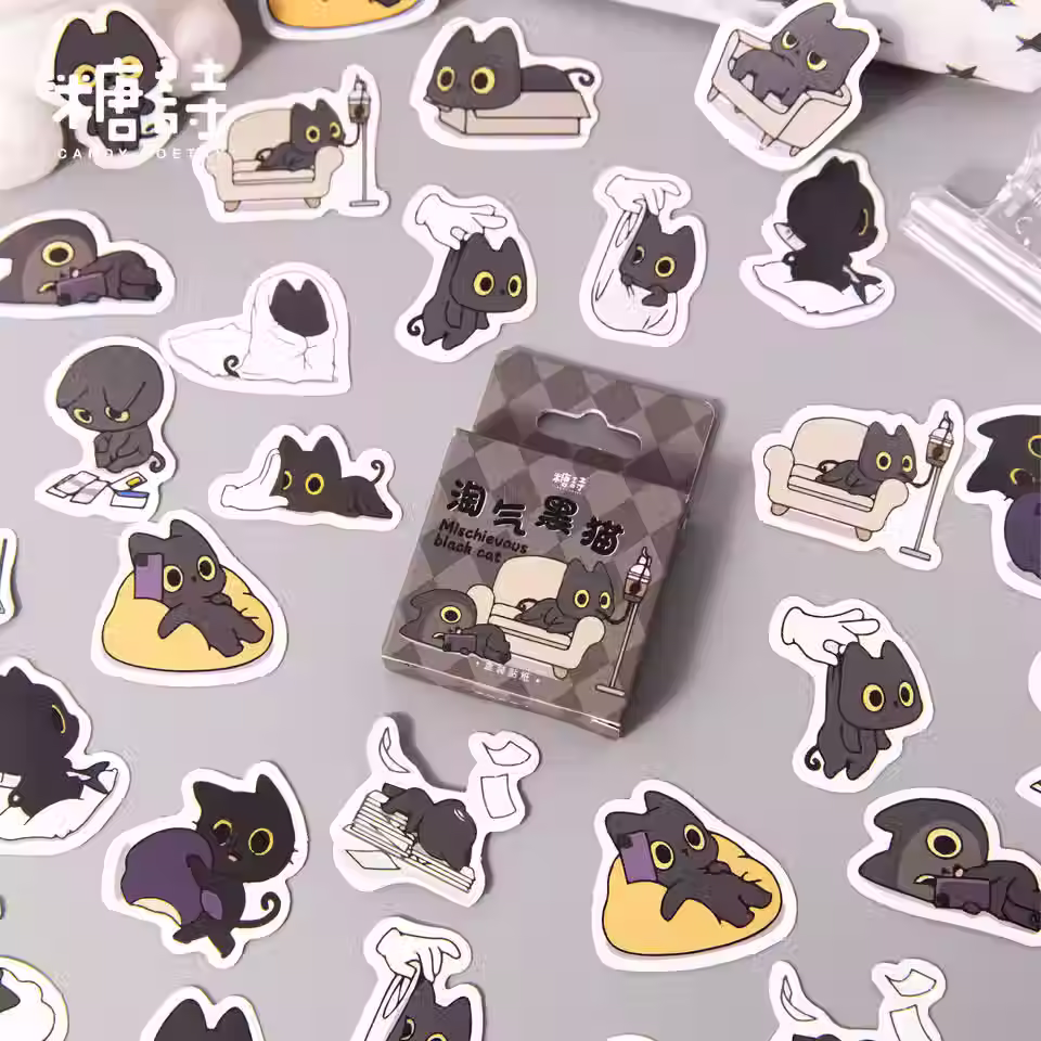 Stickers Gato negro