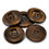 Thumbnail: Large Wooden Buttons, 4 hole- set of 5